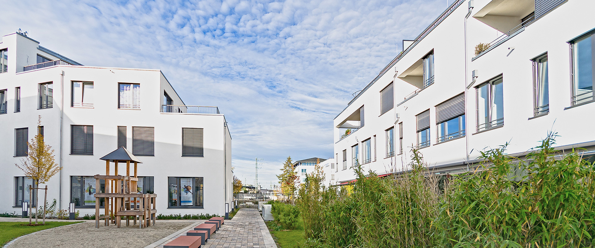 Ambiance Pasing. Wohn- und Gewerbekomplex in München Pasing-Obermenzing
