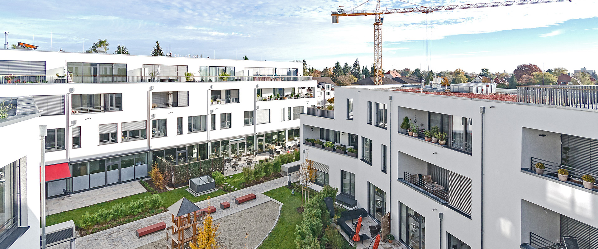 Ambiance Pasing. Wohn- und Gewerbekomplex in München Pasing-Obermenzing