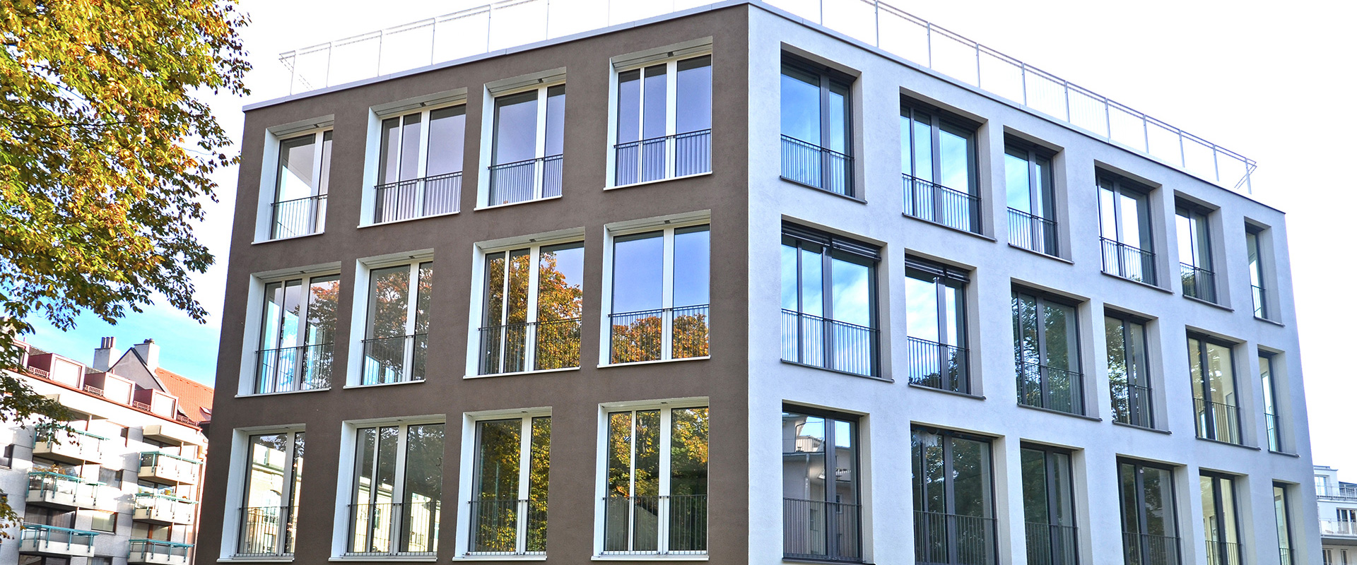 Bürohaus, Stadtvilla und Stadthaus in München Alt-Bogenhausen