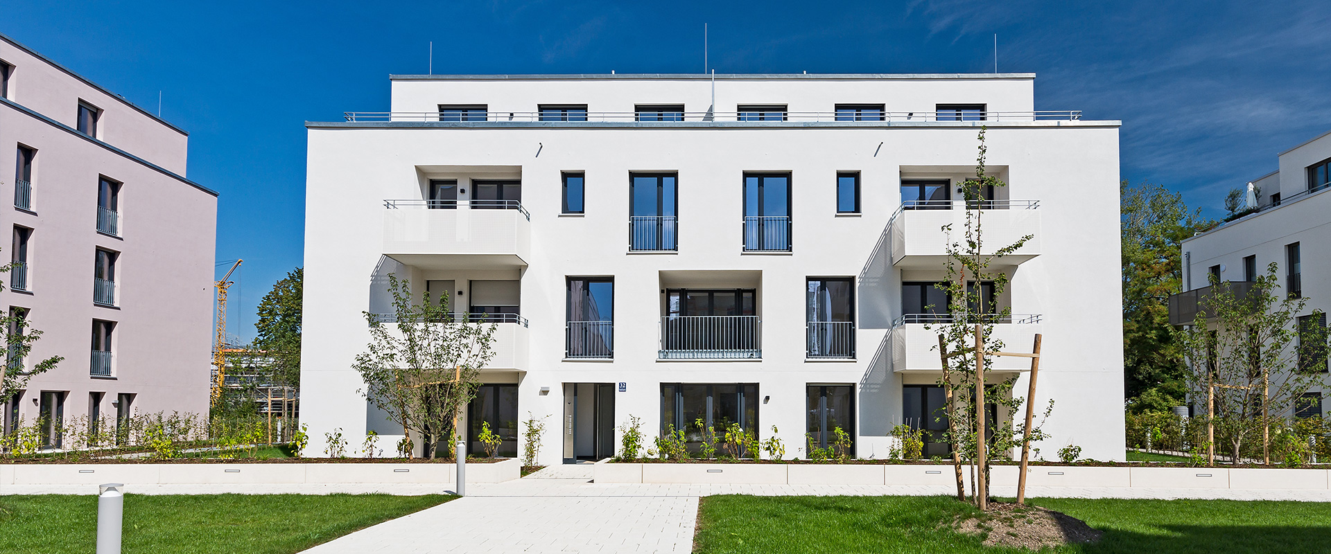Domagkstraße. Mehrfamilienhäuser München Schwabing
