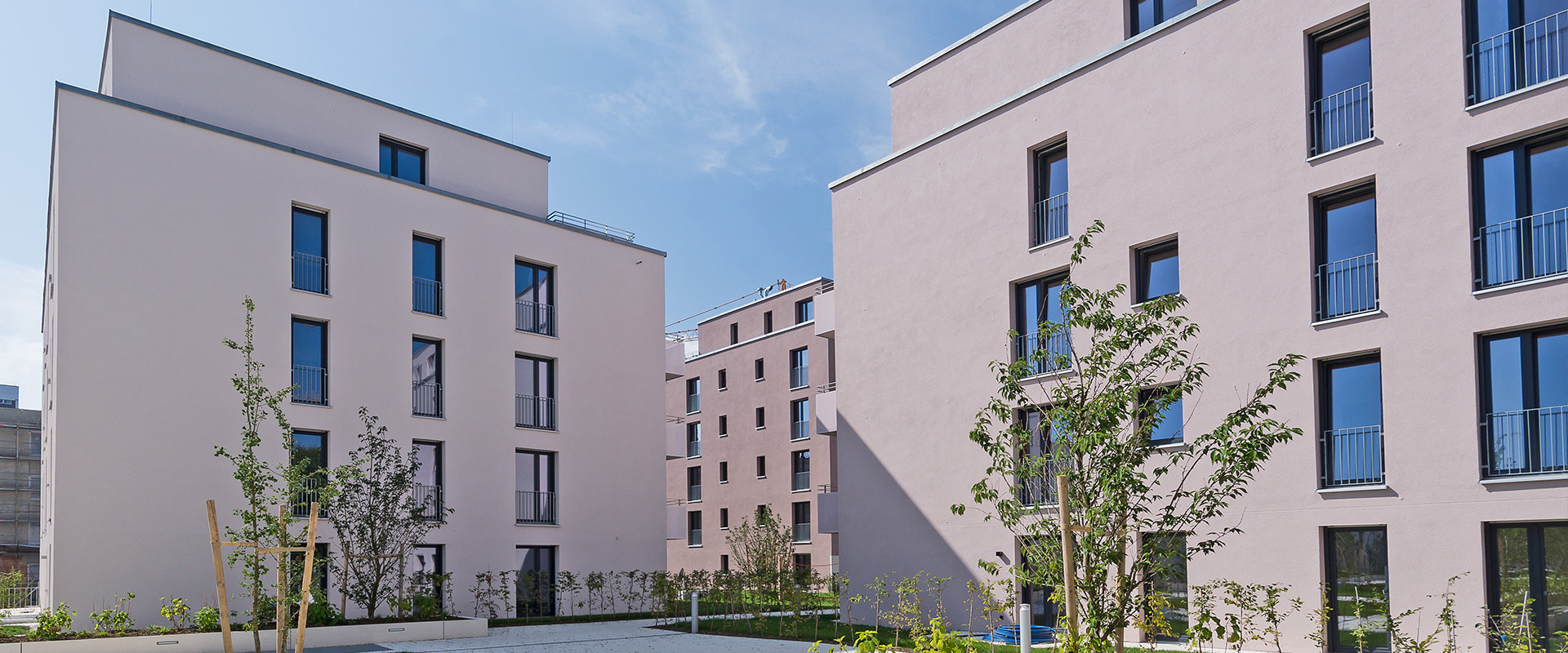 Domagkstraße. Mehrfamilienhäuser München Schwabing