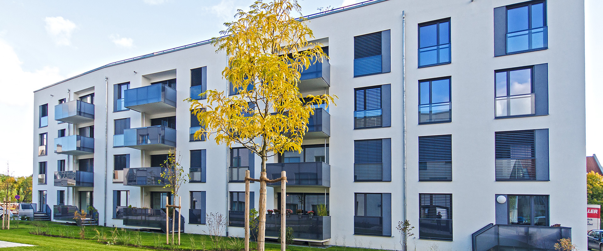 Hofquartier Schwabing. Wohnanlage in München Schwabing