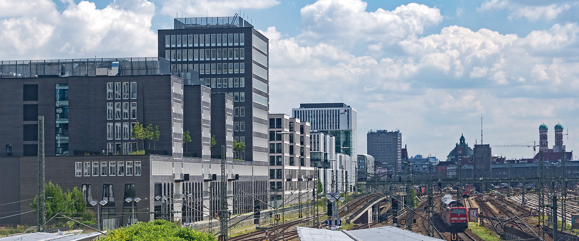 Kontorhaus. Bürogebäude München Arnulfpark