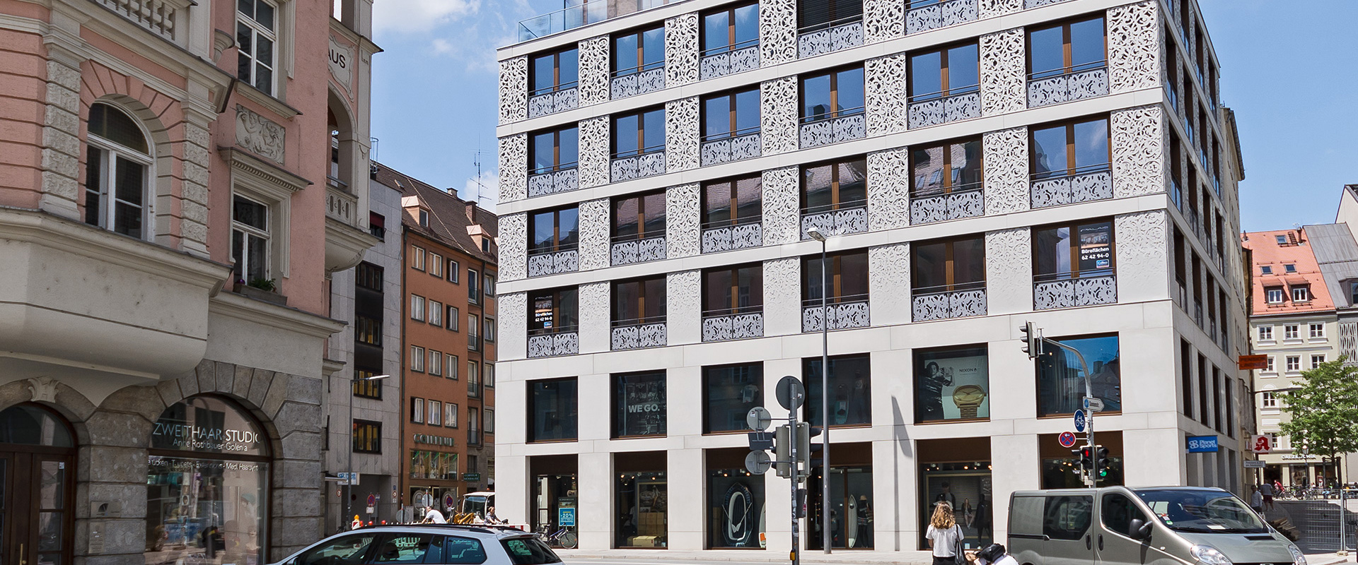 Oberanger. Bürogebäude München Zentrum