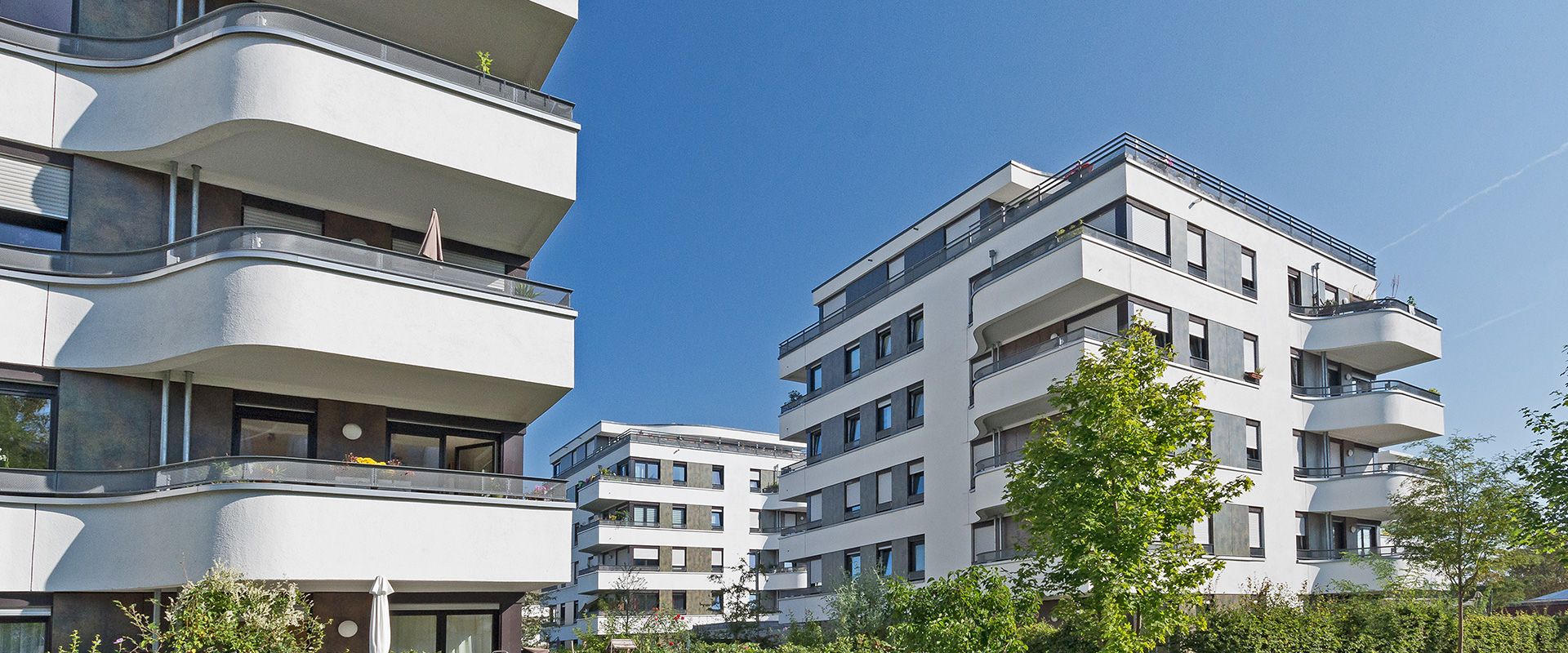 Parkside Leopold. Wohnanlage in München Schwabing