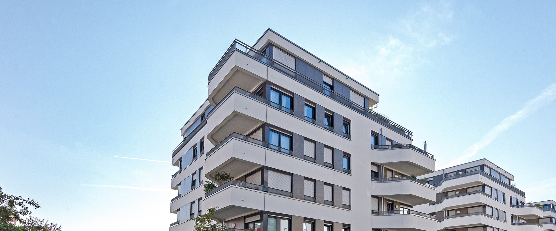 Parkside Leopold. Wohnanlage in München Schwabing