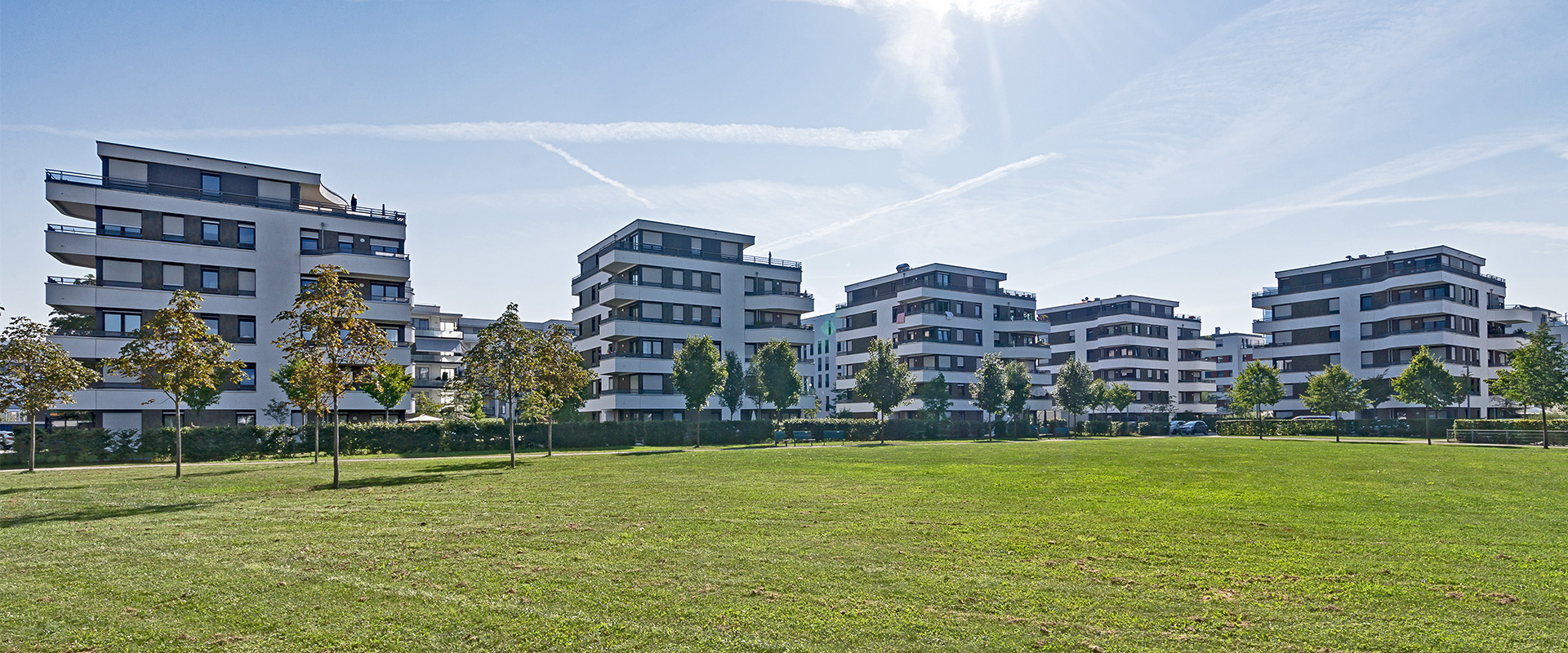 Parkside Leopold. Wohnanlage in München Schwabing