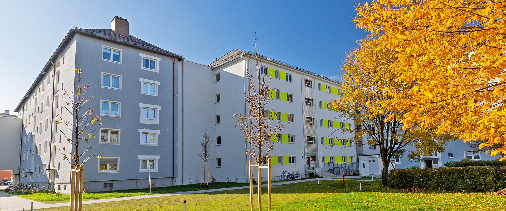 Schäufeleinstraße. Wohnanlage München Laim