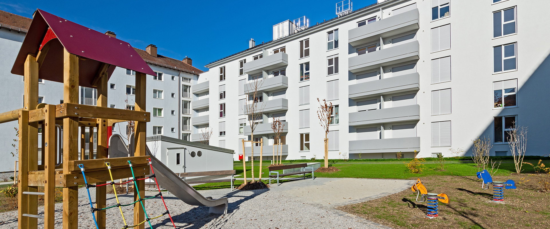 Schäufeleinstraße. Wohnanlage München Laim